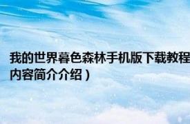 我的世界暮色森林手机版下载教程（我的世界手机版怎样装暮色森林的相关内容简介介绍）