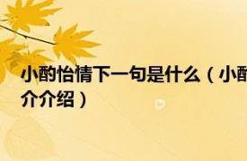 小酌怡情下一句是什么（小酌怡情下一句是什么意思相关内容简介介绍）