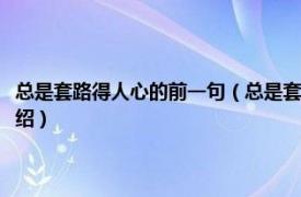 总是套路得人心的前一句（总是套路得人心的上一句是什么相关内容简介介绍）