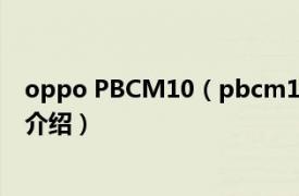 oppo PBCM10（pbcm10是oppo什么型号相关内容简介介绍）