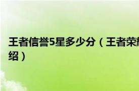 王者信誉5星多少分（王者荣耀信誉分怎么到五星相关内容简介介绍）