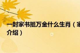 一封家书抵万金什么生肖（家书抵万金是什么生肖相关内容简介介绍）