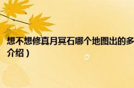 想不想修真月冥石哪个地图出的多（想不想修真月冥石哪里刷相关内容简介介绍）