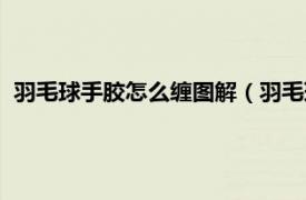 羽毛球手胶怎么缠图解（羽毛球手胶怎么缠相关内容简介介绍）