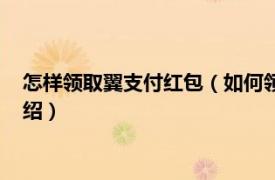 怎样领取翼支付红包（如何领取翼支付发的红包相关内容简介介绍）