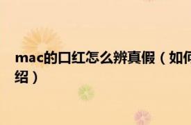 mac的口红怎么辨真假（如何验证mac口红真伪相关内容简介介绍）