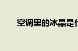 空调里的冰晶是什么？相关内容简介