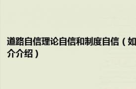 道路自信理论自信和制度自信（如何道路自信理论自信制度自信相关内容简介介绍）