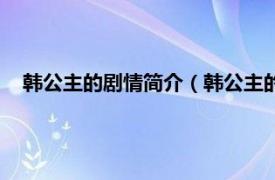 韩公主的剧情简介（韩公主的结局是什么相关内容简介介绍）