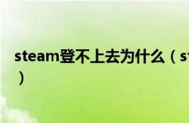 steam登不上去为什么（steam登不上去相关内容简介介绍）