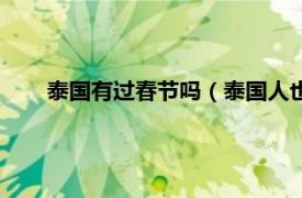 泰国有过春节吗（泰国人也过春节吗相关内容简介介绍）