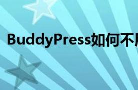 BuddyPress如何不用激活（BuddyPress）