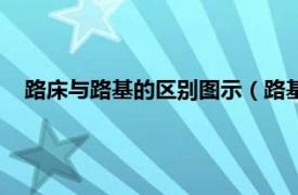 路床与路基的区别图示（路基路床的区别相关内容简介介绍）