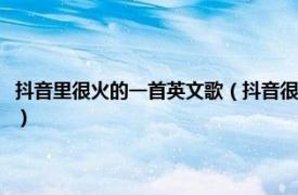 抖音里很火的一首英文歌（抖音很火的一首英文歌叫什么相关内容简介介绍）