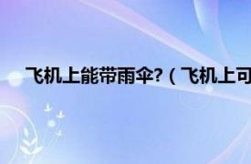 飞机上能带雨伞?（飞机上可以带雨伞吗相关内容简介介绍）