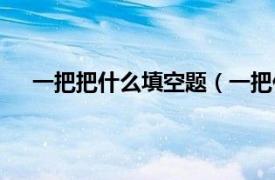 一把把什么填空题（一把什么填空相关内容简介介绍）