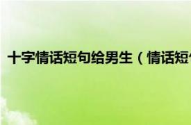 十字情话短句给男生（情话短句给男生10字相关内容简介介绍）