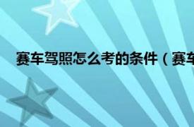 赛车驾照怎么考的条件（赛车驾照怎么考相关内容简介介绍）