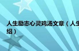 人生励志心灵鸡汤文章（人生心灵鸡汤经典短文相关内容简介介绍）