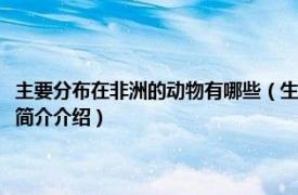 主要分布在非洲的动物有哪些（生活在非洲的野生动物主要有哪些相关内容简介介绍）