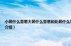 小暑什么意思大暑什么意思和处暑什么意思（小暑大暑处暑的区别是什么相关内容简介介绍）