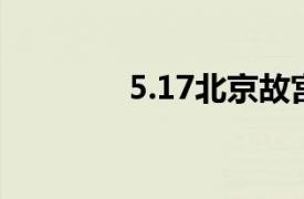 5.17北京故宫不幸拍照事件