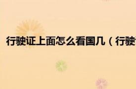 行驶证上面怎么看国几（行驶证怎样看国几相关内容简介介绍）