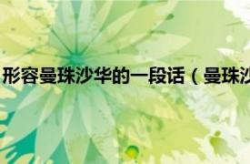 形容曼珠沙华的一段话（曼珠沙华的经典语录相关内容简介介绍）