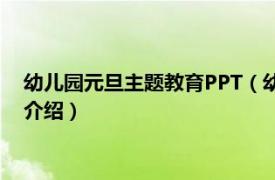 幼儿园元旦主题教育PPT（幼儿园元旦主题选什么相关内容简介介绍）