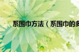 系围巾方法（系围巾的多种方法相关内容简介介绍）