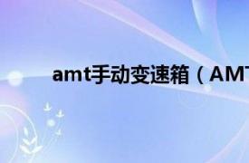 amt手动变速箱（AMT 电控机械式自动变速器）