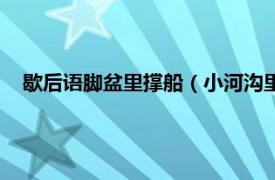 歇后语脚盆里撑船（小河沟里撑船歇后语相关内容简介介绍）