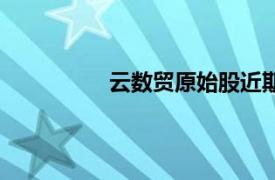 云数贸原始股近期即将上市（云数贸）