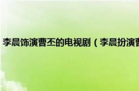 李晨饰演曹丕的电视剧（李晨扮演曹丕的是什么电视剧相关内容简介介绍）