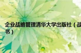 企业战略管理清华大学出版社（战略管理 2015年清华大学出版社出版的图书）