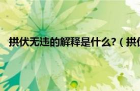 拱伏无违的解释是什么?（拱伏无违的意思相关内容简介介绍）