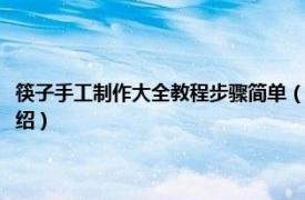 筷子手工制作大全教程步骤简单（手工制作用筷子做的做法相关内容简介介绍）