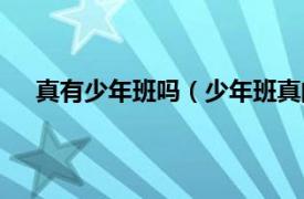 真有少年班吗（少年班真的存在吗相关内容简介介绍）