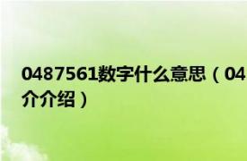 0487561数字什么意思（045692数字代表什么意思相关内容简介介绍）