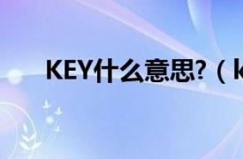 KEY什么意思?（key的含义是什么？）