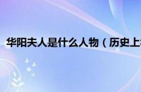 华阳夫人是什么人物（历史上华阳夫人是谁相关内容简介介绍）