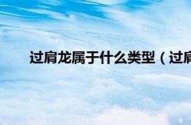 过肩龙属于什么类型（过肩龙的含义相关内容简介介绍）