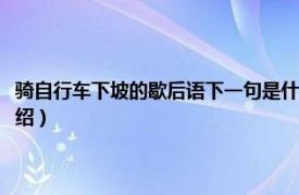 骑自行车下坡的歇后语下一句是什么（骑自行车下坡歇后语相关内容简介介绍）