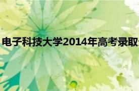 电子科技大学2014年高考录取分数线（2014年高考录取分数线）