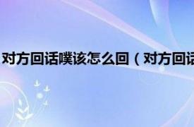 对方回话噗该怎么回（对方回话噗是什么意思相关内容简介介绍）