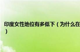 印度女性地位有多低下（为什么在印度女性地位会这么低相关内容简介介绍）