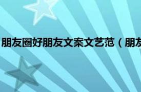 朋友圈好朋友文案文艺范（朋友圈文案文艺范相关内容简介介绍）