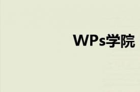 WPs学院（WPS学院）