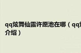 qq炫舞仙露许愿池在哪（qq炫舞梦幻仙露池在哪儿相关内容简介介绍）