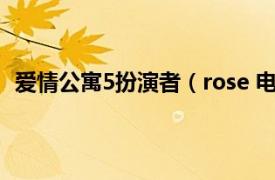 爱情公寓5扮演者（rose 电视剧《爱情公寓5》中的角色）